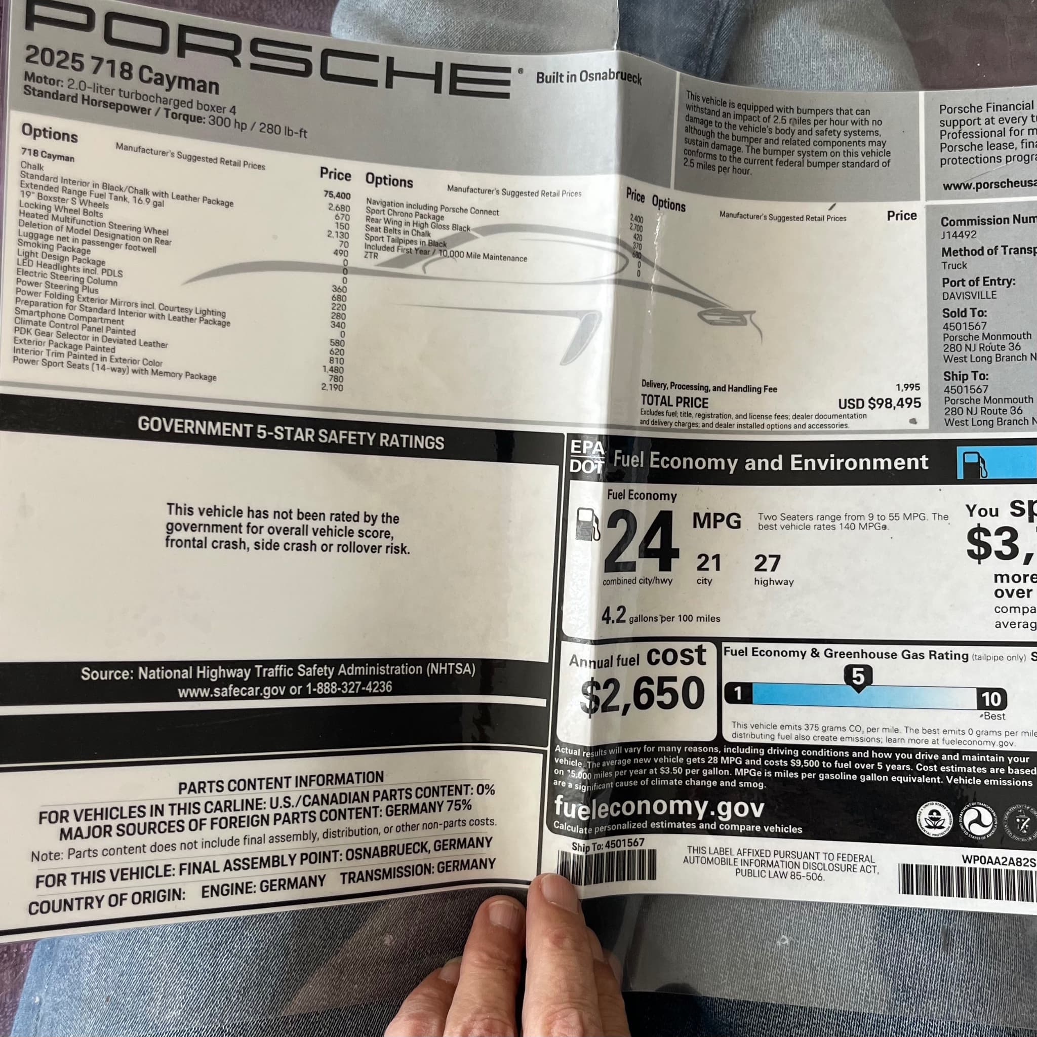 2025 Porsche 718 Cayman — photo 2