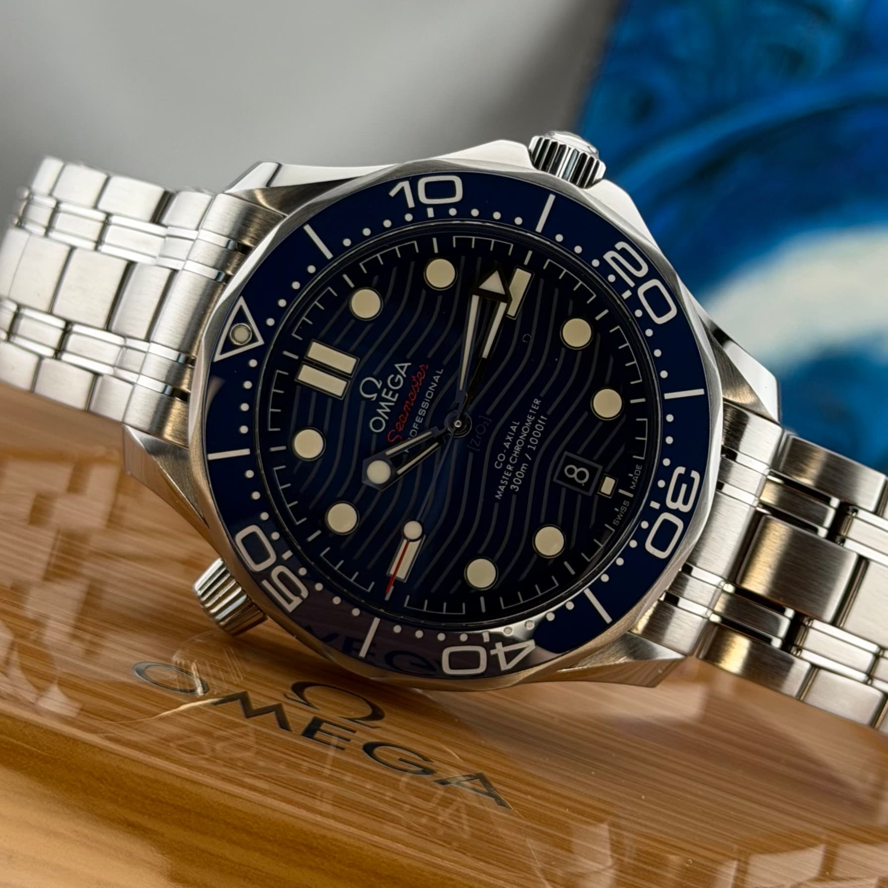 Omega Seamaster 300M Blue Dial (Ref. 21030422003001) — photo 12